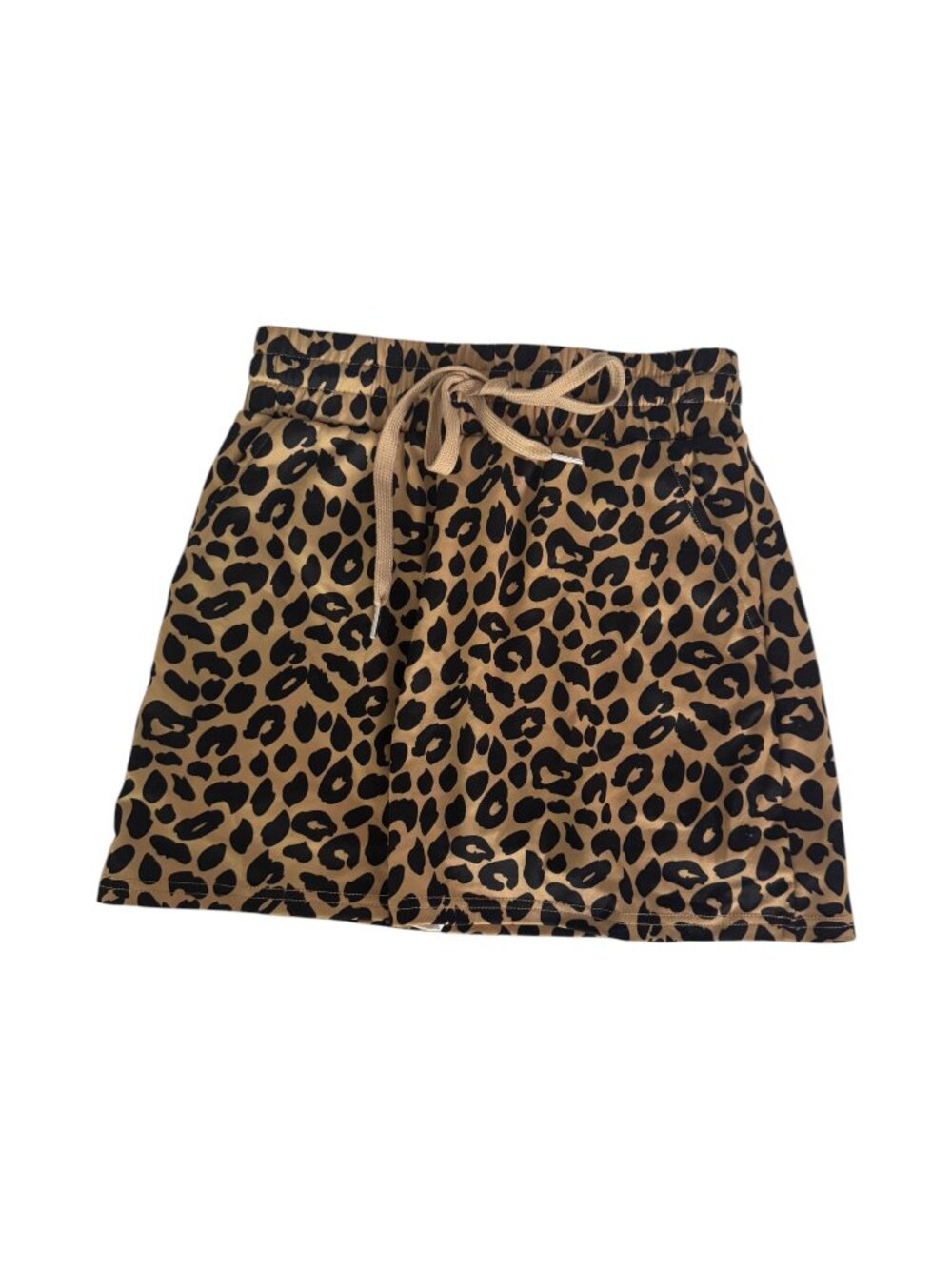 NWT Leopard Print Skirt with Built-in Shorts Size S
